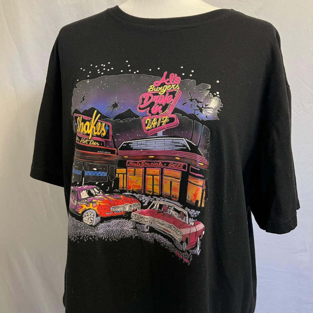 Black graphic tee